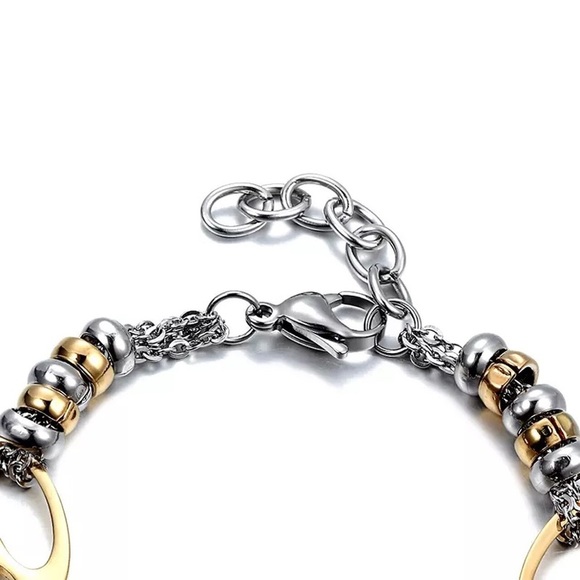 Women Stainless Steel Love Pendant Bracelet - Picture 4 of 5